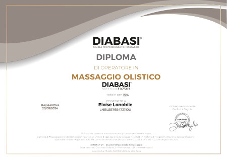 Diploma in MASSAGGIO OLISTICO